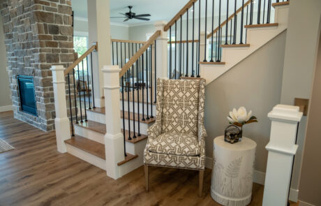 Entryway with staircase