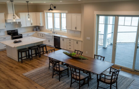 Kitchen and dining area