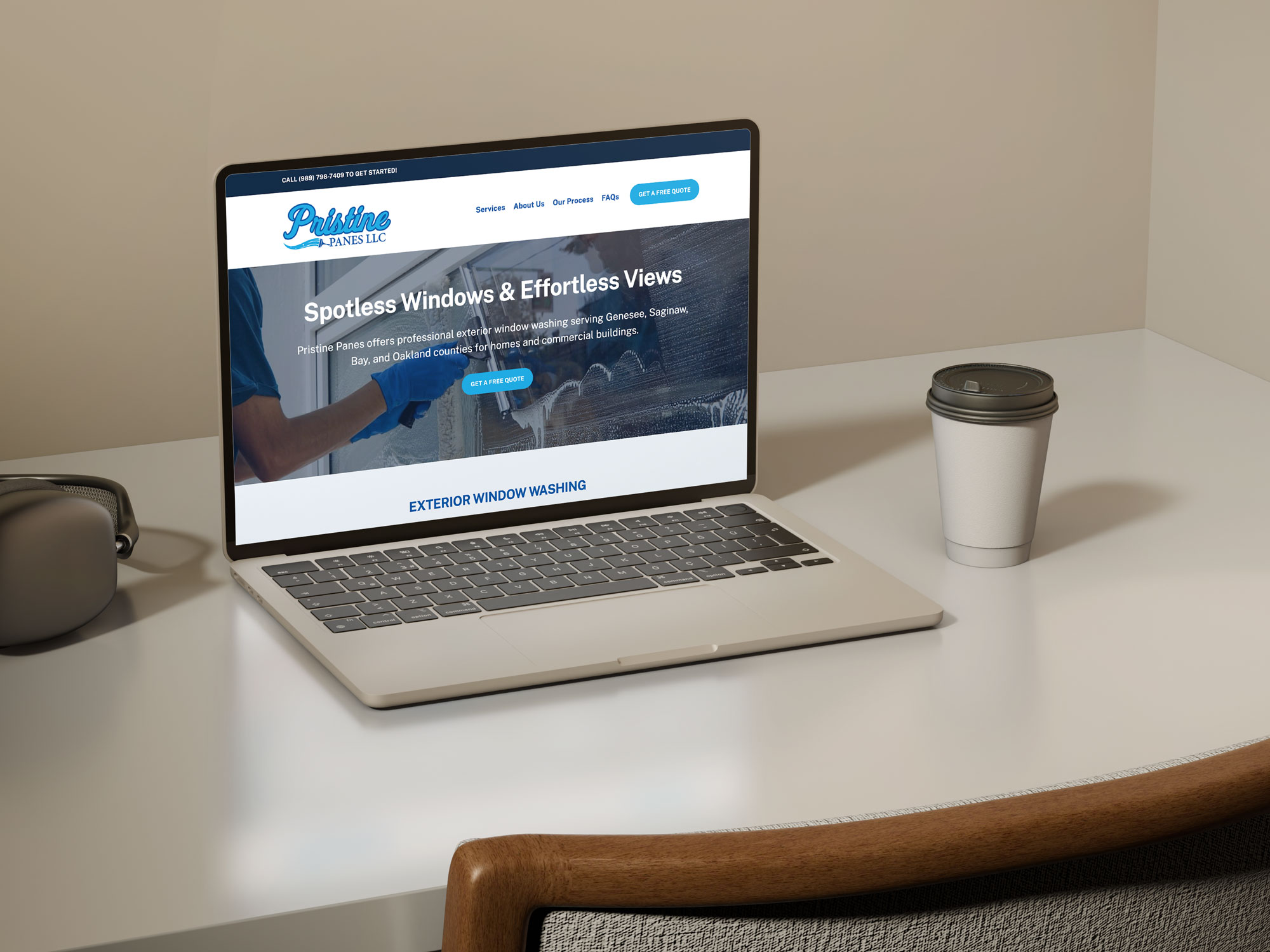 Pristine Page Landing Page Website Design