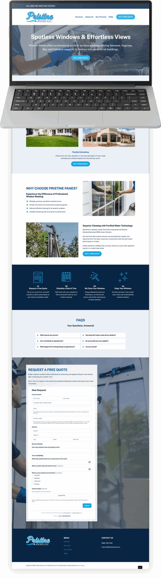 Pristine Page Landing Page Website Design Pristine Page Landing Page Website Design