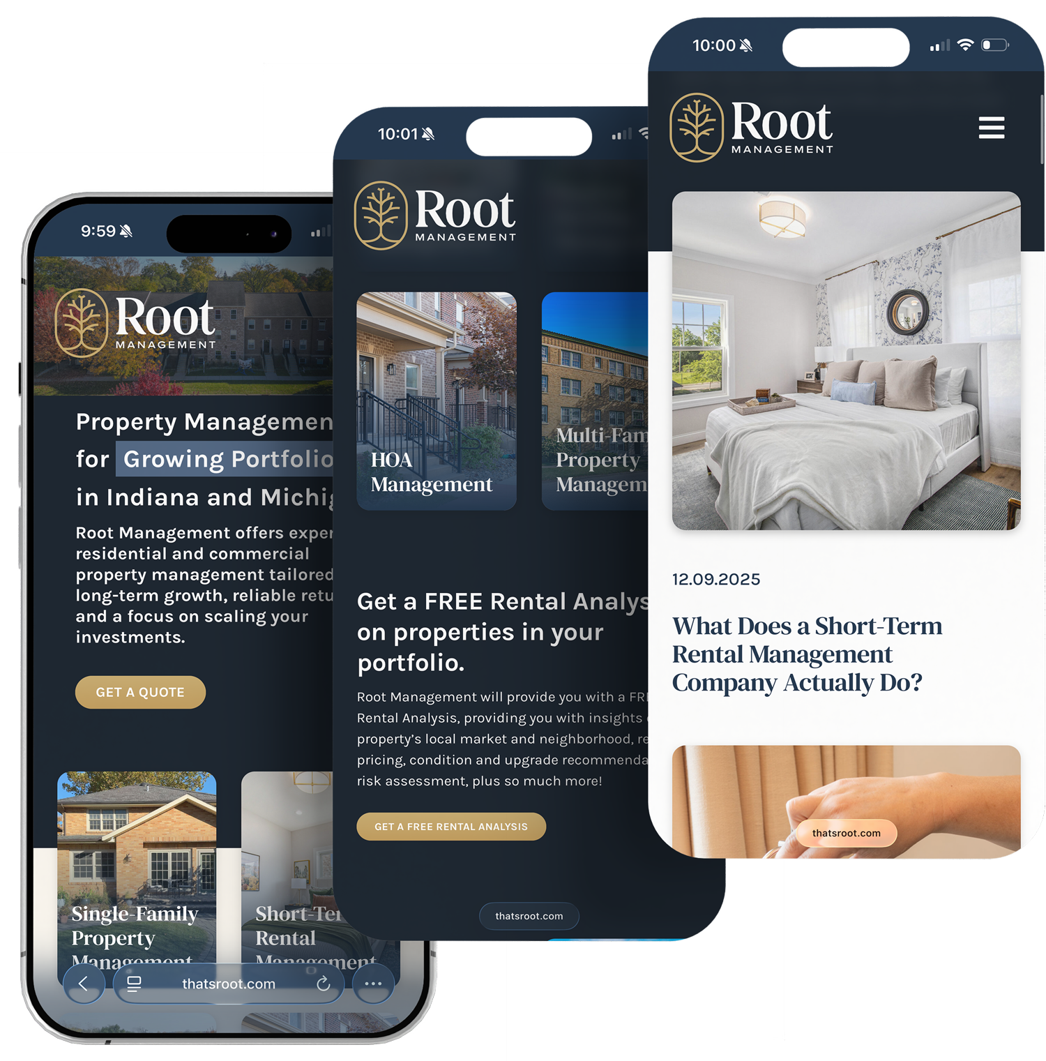 Root-Management-Mobile-Website Root Management's Website on Mobile Devices